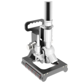 Mobiles Mikroskop-Stativ für Walzen | Vermessung von zylindrischen, großen, empfindlichen Proben